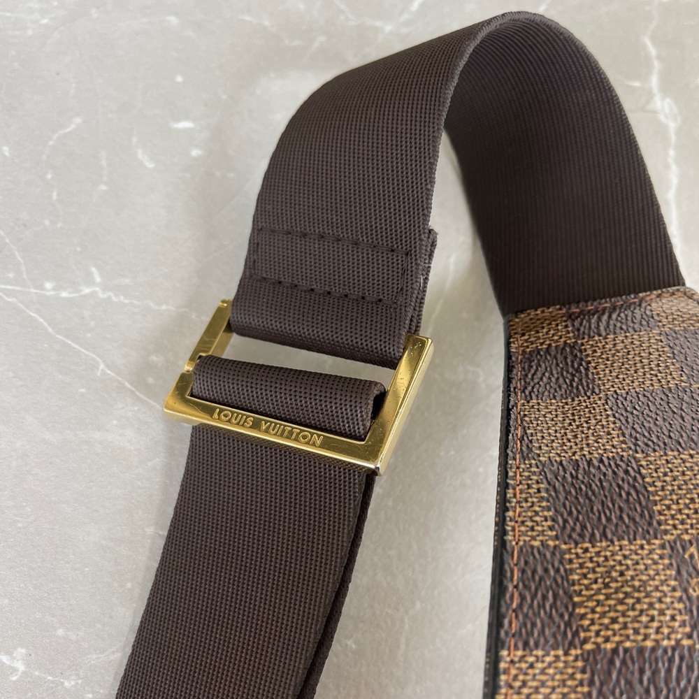 Louis Vuitton Damier Ebene Canvas Geronimos Unisex Crossbody Sling Belt Bag - Picture 9 of 17